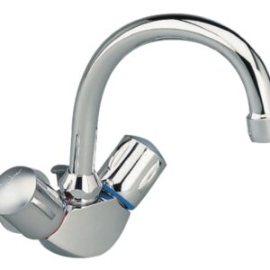 PORCHER ULYSSE single-hole basin mixer with swivel tube spout and pull-out, chrome ref. D1603AA. DIAYTAR NIGERIA combines the largest product selection with affordable prices and reliable delivery.