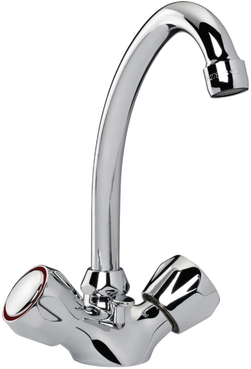PRIMEO2 washbasin mixer with movable tube spout, valve heads, ABS waste, metal crosspieces, NF, chrome. Experience shopping freedom with DIAYTAR NIGERIA's vast selection and 5-8 day nationwide delivery service.
