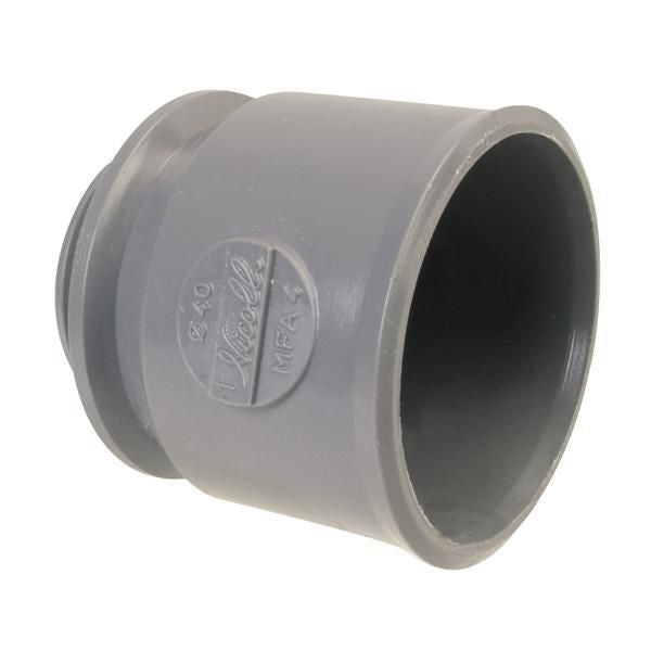Female adapter sleeve - UMFA4 - Grey PVC - Ø 40 mm. Your shopping dreams realized through DIAYTAR NIGERIA's affordable platform with reliable delivery times.
