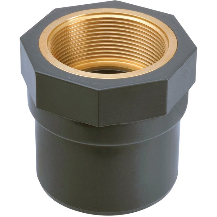 Sleeve with brass thread K62 PVC-U female-male diameter 32/40x1 ref. BMML32. DIAYTAR NIGERIA transforms dreams into deliveries with our affordable prices and 5-8 day shipping.