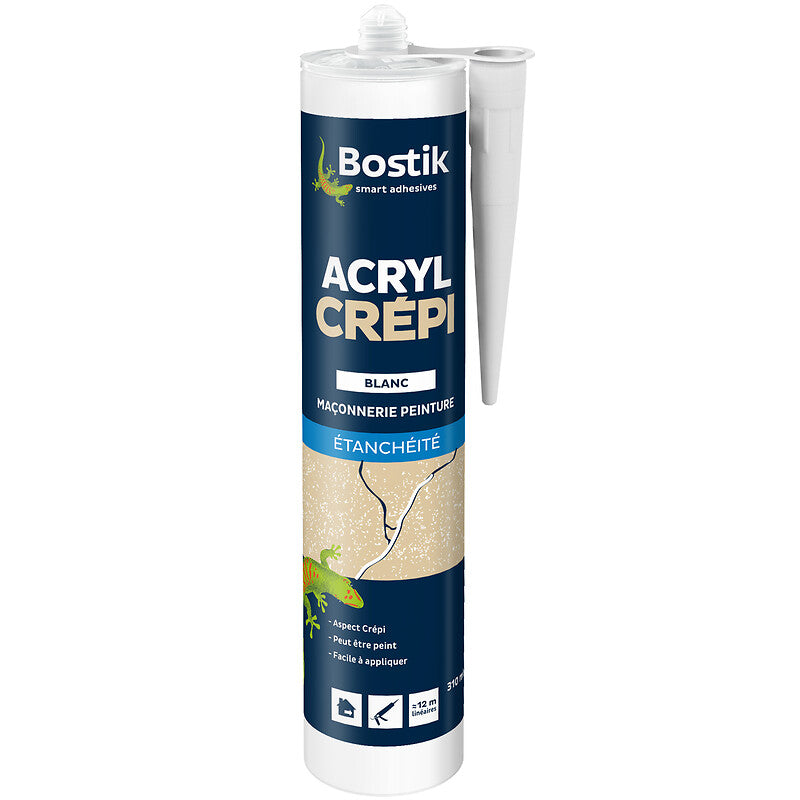ACRYL CRÉPI acrylic putty with granular appearance for crack joints on white plaster supports, box of 12 x 300ml. Discover the perfect shopping balance at DIAYTAR NIGERIA with competitive prices and prompt delivery.
