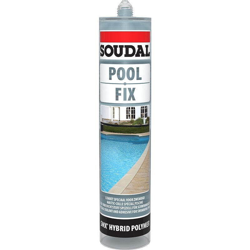 POOL FIX polymer pool adhesive sealant, transparent color, 290ml cartridge. Experience shopping without stress at DIAYTAR NIGERIA's comprehensive and budget-friendly platform.