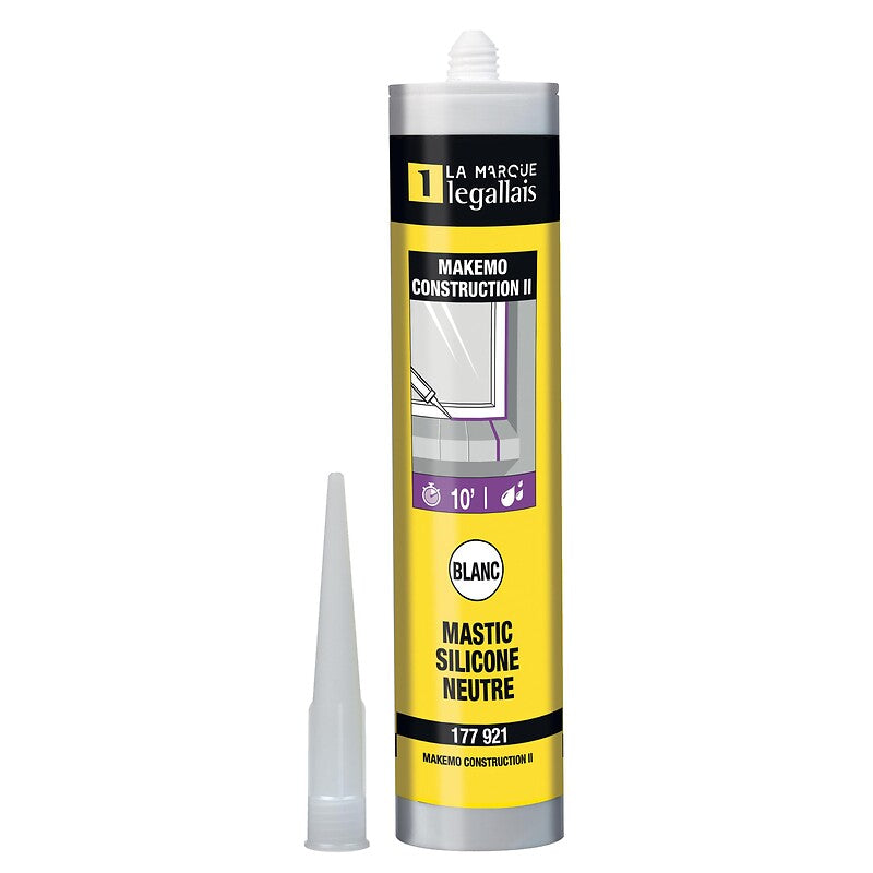 Makemo construction II neutral silicone sealant translucent color 300 ml cartridge. Nigeria-Materiels.com is dedicated to providing top-notch hardware and construction supplies. Your satisfaction is our priority.