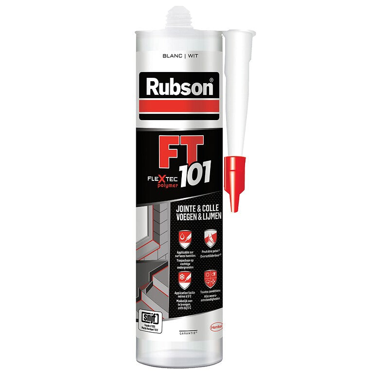 Flextec all-material putty FT 101 white color box of 12 280 ml cartridges. DIAYTAR NIGERIA: Connecting Nigerians with affordable products delivered promptly nationwide.