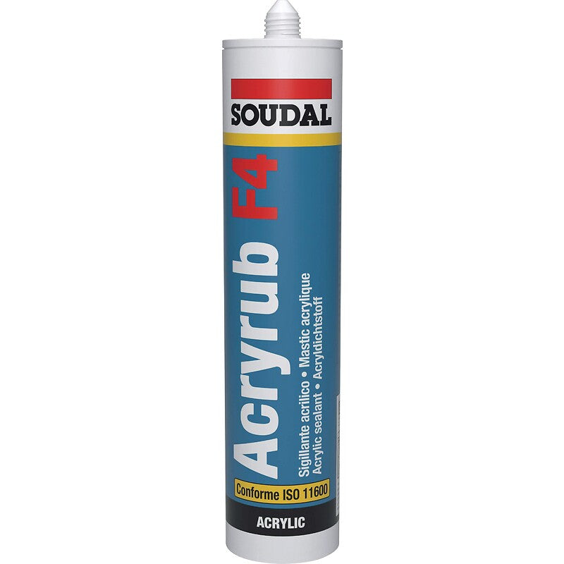 Acryrub F4 single-component plasto-elastic acrylic filler, grey colour, 300ml cartridge. Shop with ease at DIAYTAR NIGERIA, Nigeria's premier e-commerce platform offering budget-friendly shipping.