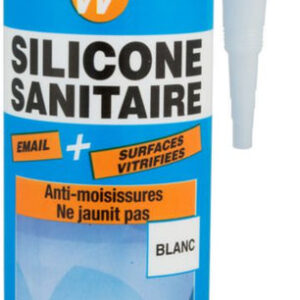 GEBSICONE W acetic silicone sealant 100% silicone sealant cartridge 310ml white ref 893150. Experience the ease of digital shopping with DIAYTAR NIGERIA's affordable and diverse marketplace.