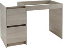 URBAN PMR low unit 120 cm 2 drawers, Grey elm. DIAYTAR NIGERIA: Empowering Nigerians with access to affordable products delivered within 8 days.