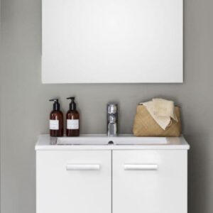 CONCERTO 60 cm ALTERNA 2 doors glossy white cabinet. DIAYTAR NIGERIA redefines convenience with our diverse marketplace and affordable nationwide shipping.