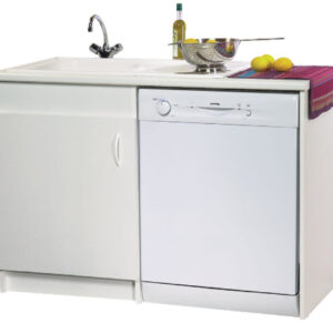 Neova Lav'Vaisselle range under-sink unit L 120 x H 82 x D 60 cm 1 door and with side panel for the white melamine dishwasher ref. S15V01057. Discover the convenience of DIAYTAR NIGERIA's vast product range delivered affordably in 5-8 days.