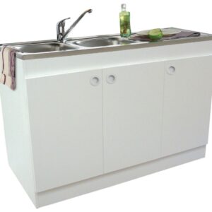 NEOVA DECLIQ FLOOR-MOUNTED under-sink unit. White melamine. 2 or 3 Doors ''NEW RECESSED HANDLE''. Shop without compromise at DIAYTAR NIGERIA, where quality, affordability, and quick delivery coexist.