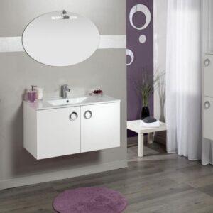 ALTERNA SEDUCTA 60 cm vanity unit, 2 doors, glossy white. Your trusted shopping partner, DIAYTAR NIGERIA offers extensive selection with quick delivery options.
