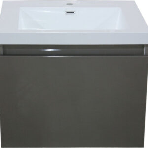 Primeo 60 cm wall-mounted vanity unit with 2 grey drawers. DIAYTAR NIGERIA: Redefining online shopping with unbeatable prices and consistent delivery times.