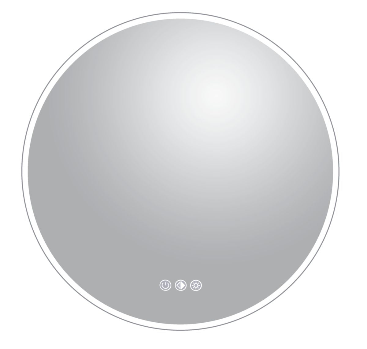 ALTERNA round illuminated backlit mirror Oslo diameter 60 cm. DIAYTAR NIGERIA delivers more than products - we deliver affordable solutions within days.