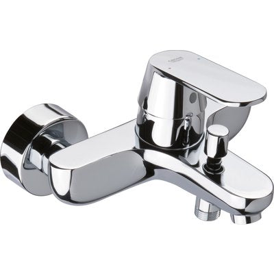 EUROSMART COSMOPOLITAN bath-shower mixer, single lever 15 x 21, exposed wall mounting, chrome ref. 32833000. Experience shopping freedom with DIAYTAR NIGERIA's comprehensive platform and reliable shipping service.