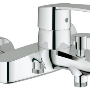 EUROSTYLE Cosmopolitan bath-shower mixer, single-lever 15 x 21, exposed wall mounting, S wall connections, chrome ref. 32228002 GROHE. DIAYTAR NIGERIA delivers more than products - we deliver affordable shopping satisfaction nationwide.