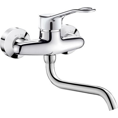 2500 2-hole wall-mounted sink mixer with swivel spout below ref. 2519. DIAYTAR NIGERIA delivers more than expected with our extensive catalog and 5-8 day delivery service.