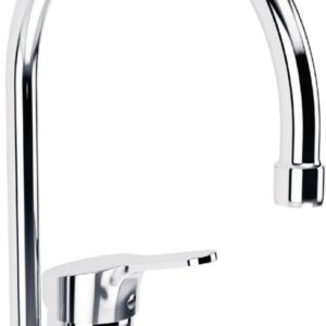 PORCHER Olyos C2 chrome swan neck sink mixer, Ref.D1193AA. DIAYTAR NIGERIA: Your partner in affordable online shopping with dependable delivery within 8 days.