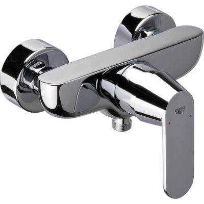 EUROSMART COSMOPOLITAN shower mixer, single lever 15 x 21, exposed wall mounting, chrome ref. 32838000. DIAYTAR NIGERIA: Your affordable gateway to thousands of products delivered promptly nationwide.