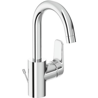 Okyris washbasin mixer with tube spout, polypropylene waste, chrome ref. D0572AA. DIAYTAR NIGERIA connects desire with fulfillment through our affordable e-commerce platform.