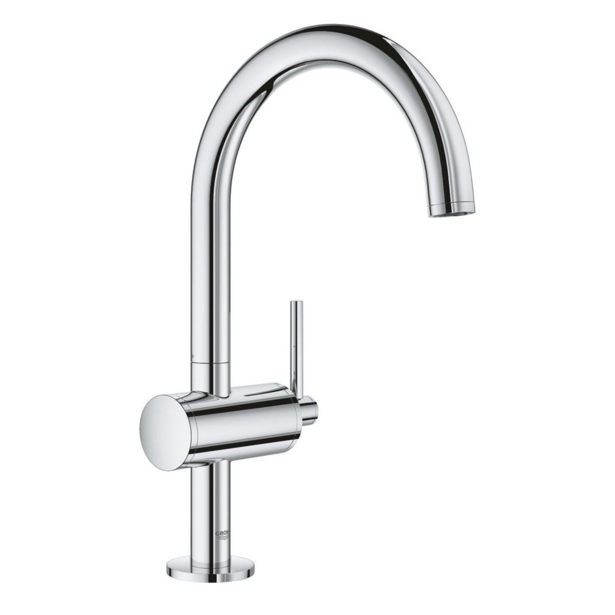 Single-lever mixer for washbasin, size L, Atrio, chrome 32042003. Experience the DIAYTAR difference with our vast product selection and delivery within 5-8 days.