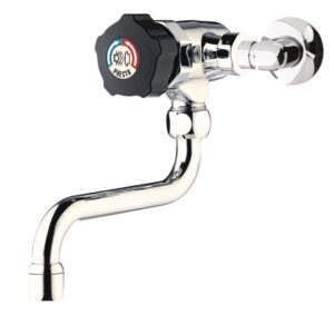 PRESTO ALPA mixer tap with rotating spout, black buttons and connectors ref. 35808. DIAYTAR NIGERIA: Where online shopping becomes effortless with budget-friendly nationwide delivery.