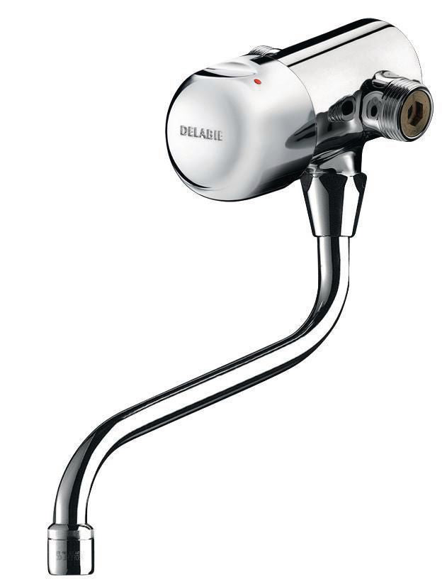 Tempomix wall-mounted washbasin mixer with swivel spout and push-wheel temperature adjustment: ref. 798152. Shop smart with DIAYTAR NIGERIA, offering a vast product range delivered to your doorstep within a week.