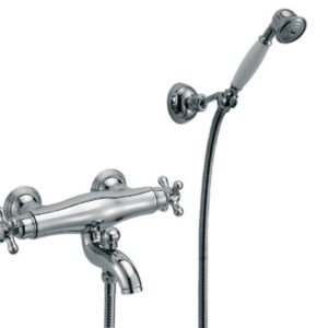 ALTERNA ANTICA thermostatic bath-shower mixer chrome + shower set. Shop from our extensive catalog at DIAYTAR NIGERIA and enjoy doorstep delivery in just 5-8 days.
