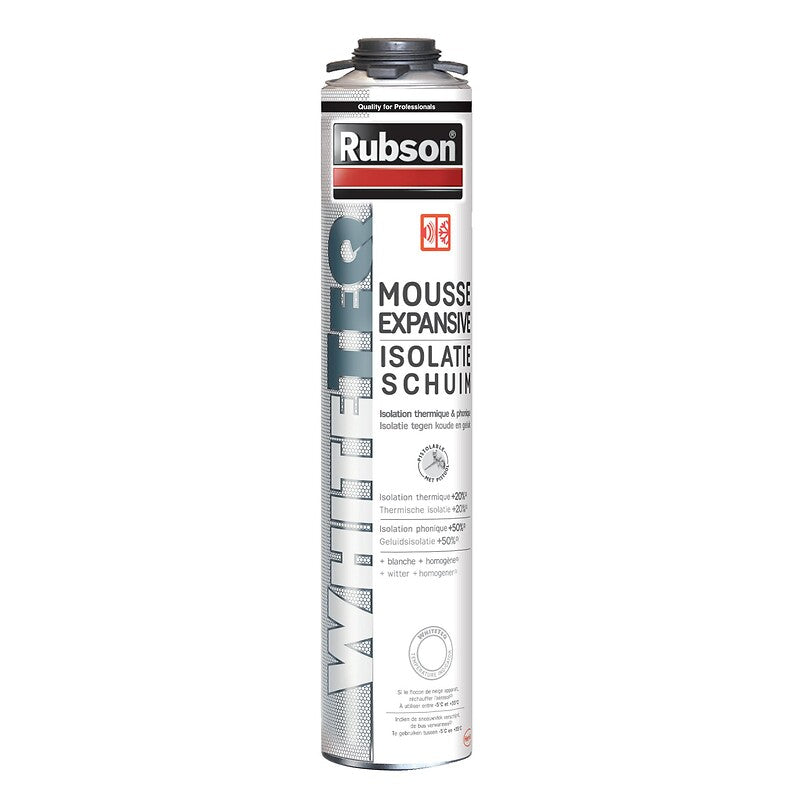 Self-expanding polyurethane foam, spray cartridge, White Teq, steel white color, 750 ml. DIAYTAR NIGERIA: Bringing quality products to every Nigerian home at prices everyone can afford.