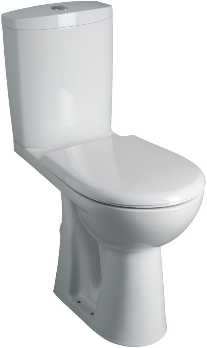 ALETRNA CONCERTO 2 WC pack, raised bowl H 46 cm, horizontal outlet, tank equipped with a 3/6L mechanism, thermoset seat with soft-close mechanism, Ref. 0832850E000100. Experience shopping freedom with DIAYTAR NIGERIA's vast selection and dependable nationwide shipping.