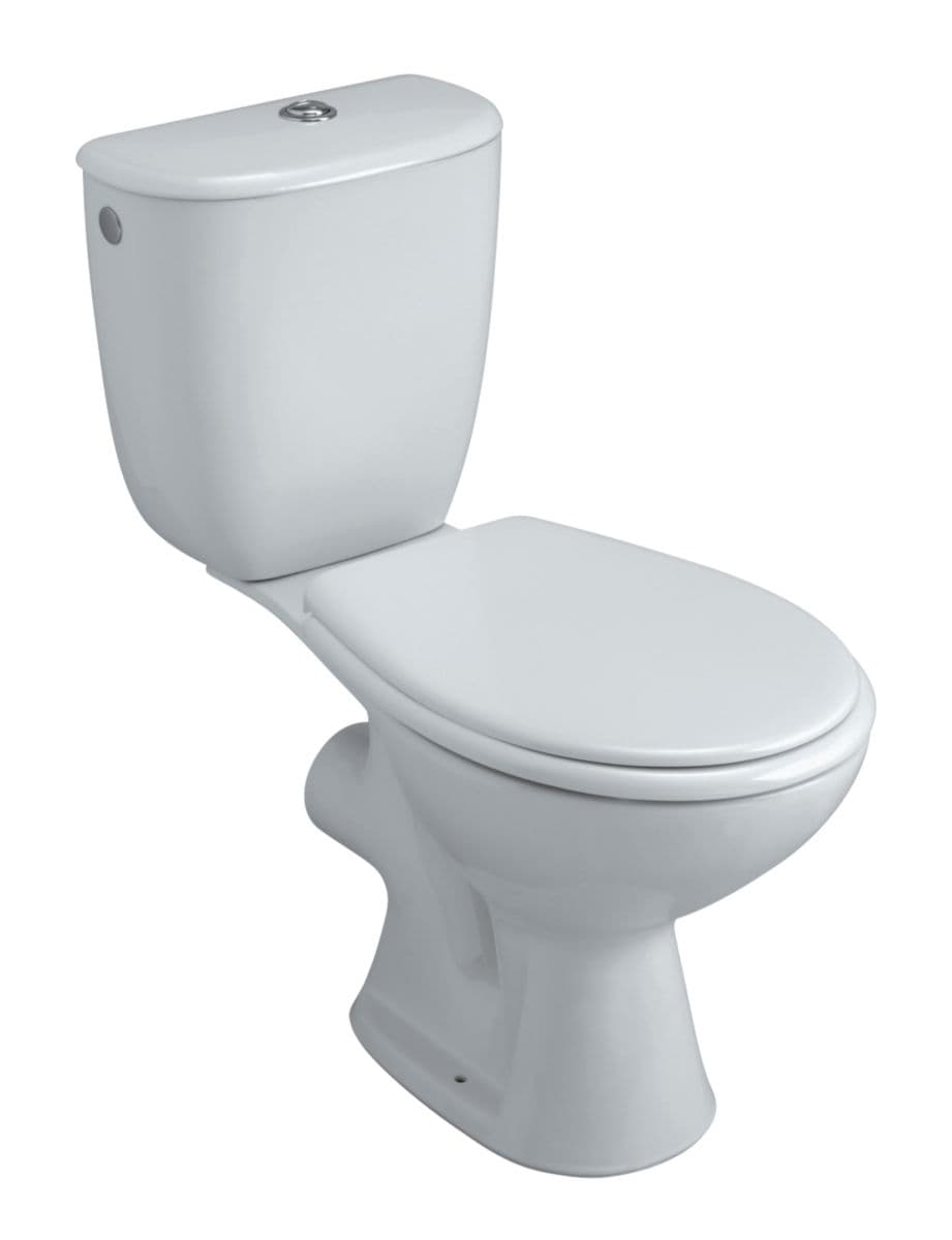 Bastia WC pack with horizontal outlet and standard closing seat ready to install Ref. 08347500000104. Shop for less and receive more with DIAYTAR NIGERIA's expansive e-commerce platform and nationwide delivery.
