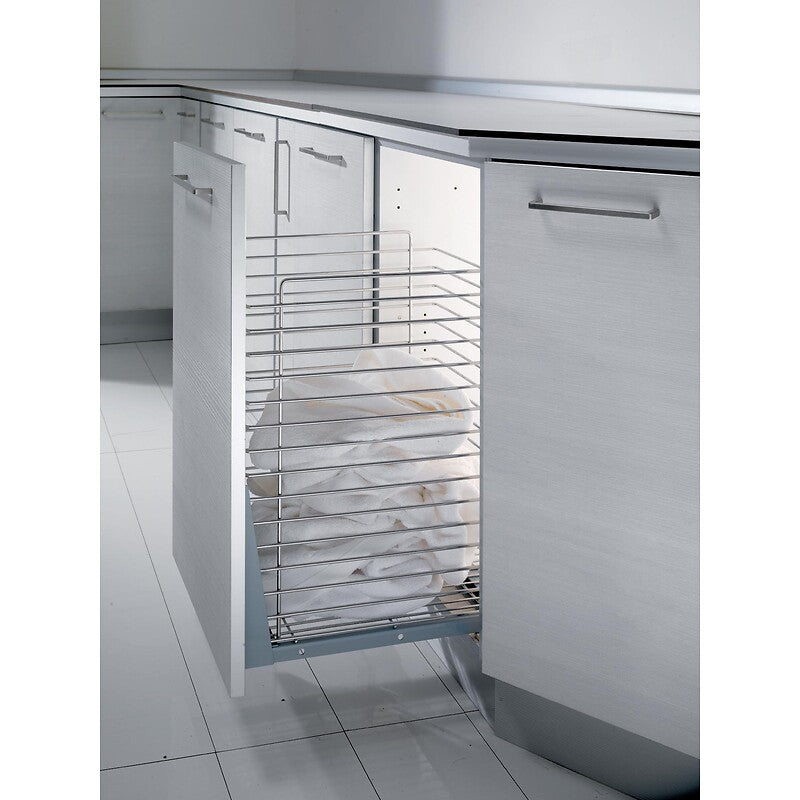 Chrome laundry basket with soft-close mechanism 60 x 50 front fixing. DIAYTAR NIGERIA delivers affordability and convenience to your doorstep within 8 days of purchase.