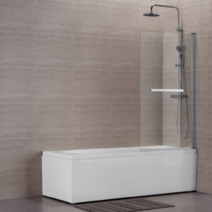 CONCERTO bathtub screen 80 x 140 cm white profile transparent glass towel rail handle glass thickness 6 mm. Shop across boundaries at DIAYTAR NIGERIA and enjoy budget-friendly nationwide delivery within the week.