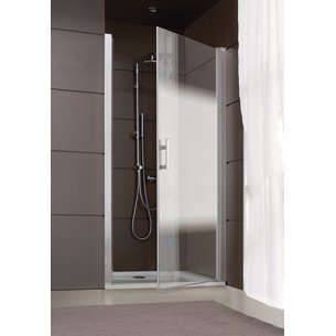 JAZZ shower screen + total pivoting face 90 cm in transparent matt silver glass Ref. L13JPPT09030. DIAYTAR NIGERIA makes quality accessible with our extensive catalog and competitive delivery rates.