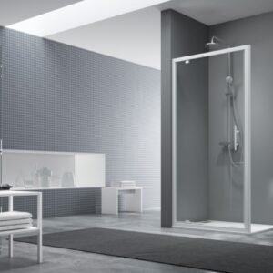 Shower screen Aquarius 2, ALTERNA, front access, space-saving pivot door 75 cm. Experience the convenience of one-stop shopping with