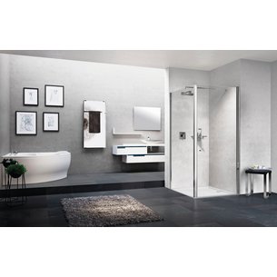Young 2 1b 97 extendable shower screen 97-101cm transparent tempered glass silver ref Y21B971B. DIAYTAR NIGERIA: Redefining online shopping with unbeatable prices and consistent delivery times.