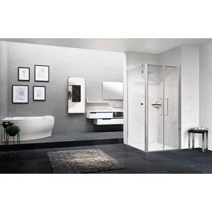 Young 2 2b 77 extendable shower screen 77-81cm transparent tempered glass silver ref Y22B771B. DIAYTAR NIGERIA delivers on convenience and affordability with our reliable nationwide shipping.