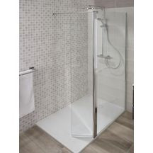Straight wall + CONCERTO WALK 120 cm mobile, height 2 m, 6 mm tempered glass, anti-limescale treated, chrome profile width 1.6 cm. Supplied with 120 cm cuttable arm and T connector. Experience the ultimate in shopping convenience with DIAYTAR NIGERIA's vast catalog and 5-8 day delivery.