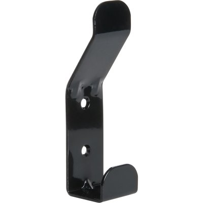 BLACK SCREW-ON 2-HEAD HOOK. DIAYTAR NIGERIA makes every purchase count with our affordable prices and reliable 5-8 day shipping.