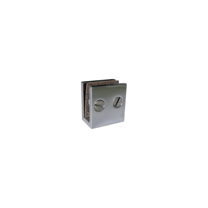 Fixed clamp in shiny chrome-plated brass 27x50 mm. DIAYTAR NIGERIA: Creating access to affordable products for every Nigerian with our swift delivery service.