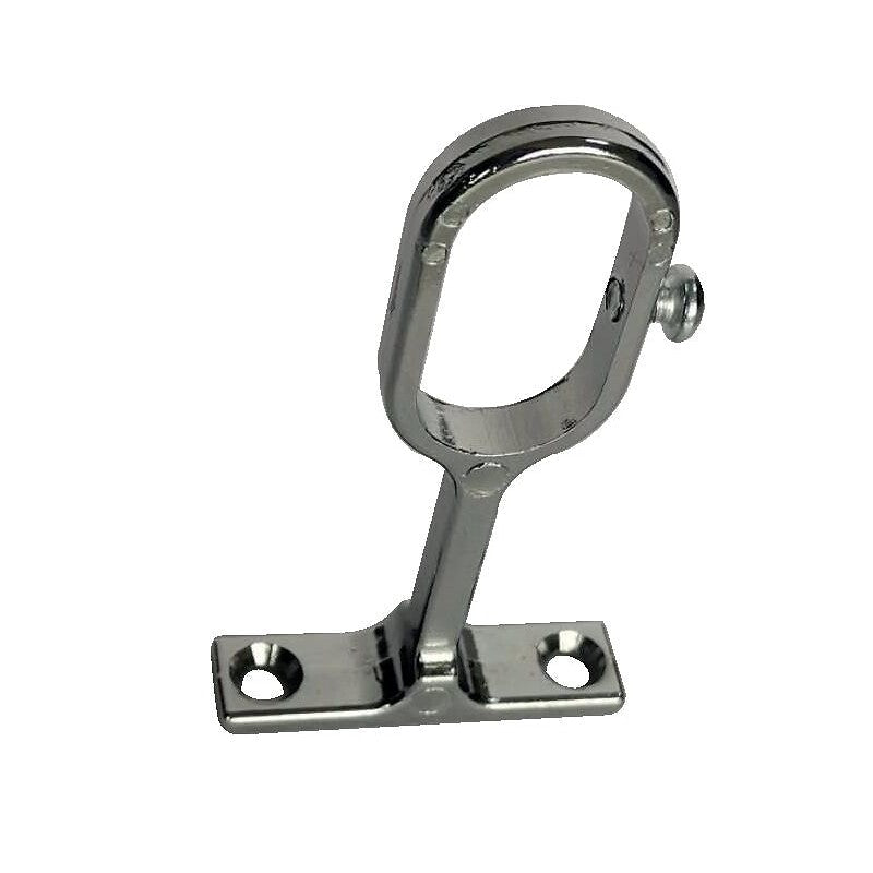Tahaa oval zamak chrome-plated hooks with screws for 30 x 15 mm wardrobe tubes. DIAYTAR NIGERIA connects your desires with reality through our affordable e-commerce platform and quick delivery.