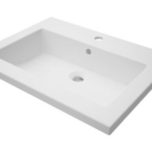 ALTERNA CONCERTO 2 vanity top, 60 cm in synthetic material with centred basin, Ref.FY600. Discover endless possibilities with DIAYTAR NIGERIA's comprehensive catalog and budget-friendly delivery.