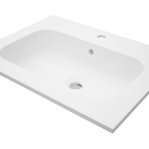ALTERNA Seducta 2 vanity top, 60 cm in synthetic material with centred basin, Ref.6249377. Your digital marketplace solution, DIAYTAR NIGERIA delivers quality and value within the week.