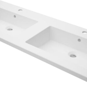 CONCERTO2 120 cm double sink synthetic washbasin plan. Your comprehensive marketplace awaits at DIAYTAR NIGERIA with affordable prices and reliable delivery times.