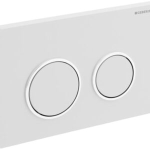GEBERIT Omega20 synthetic double flush plate white / glossy chrome / white ref 115085KJ1. DIAYTAR NIGERIA revolutionizes access to quality products with affordable prices and dependable shipping.