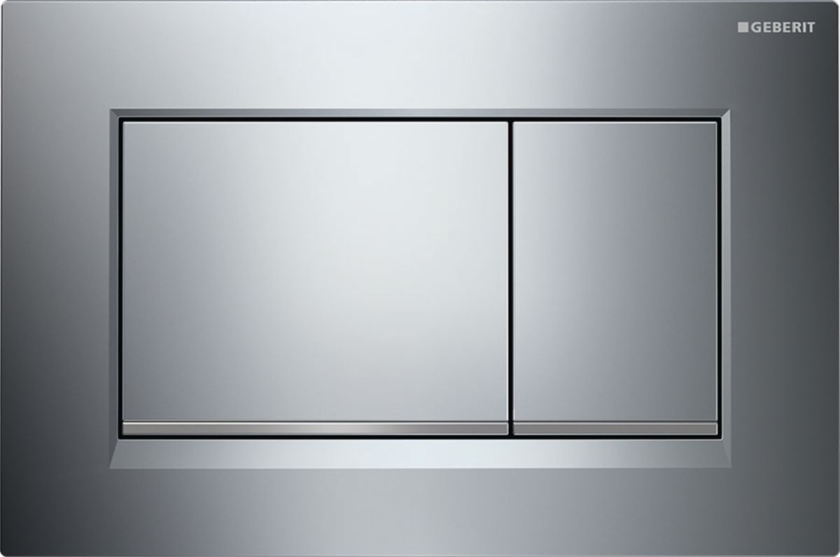 GEBERIT Sigma30 flush plate for dual flush chrome matt glossy ref 115883KH1. DIAYTAR NIGERIA: Where every shopping need is fulfilled with affordable prices and nationwide shipping.