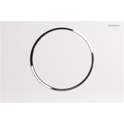 Sigma10 ST flush plate white glossy chrome white Ref. 115.758.KJ.5. DIAYTAR NIGERIA revolutionizes online shopping with competitive prices and reliable 5-8 day delivery.