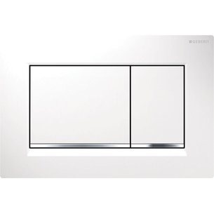 Duofix Sigma 30 white chrome WC flush plate, Ref. 115.883.KJ.1. Experience the satisfaction of affordable shopping with DIAYTAR NIGERIA's nationwide 5-8 day delivery.