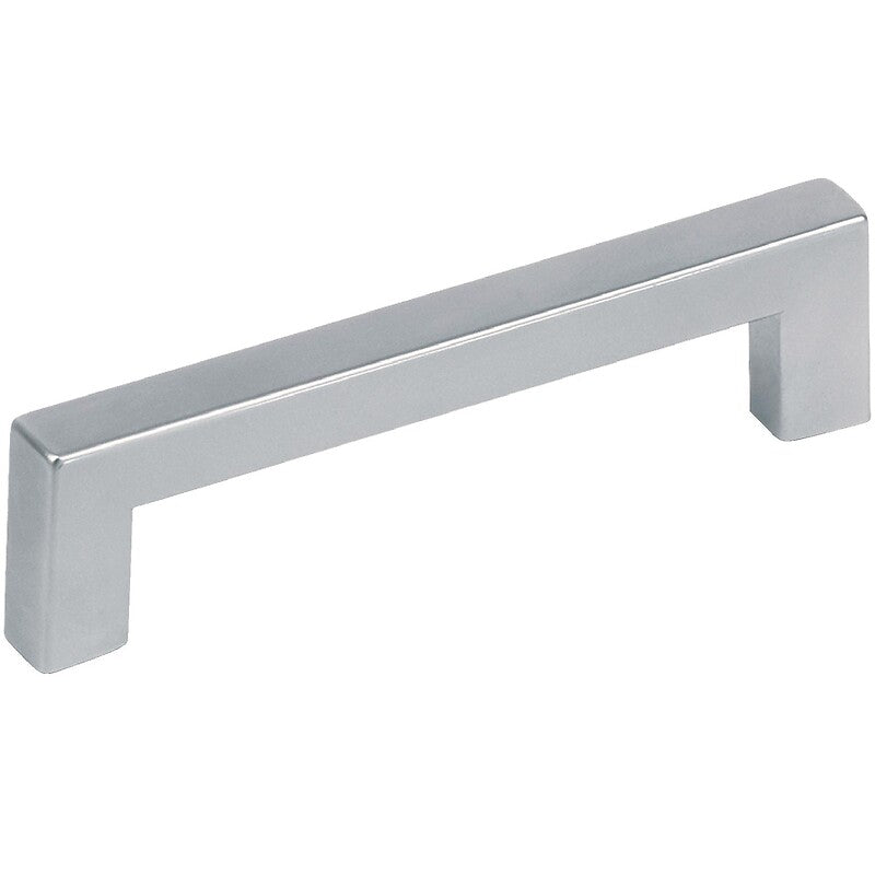 Zamak bar handle with aluminum finish - length 114 mm, center distance 96 mm - 7472. Nigeria-Materiels.com is your one-stop shop for construction and hardware supplies. Enjoy a seamless shopping experience.
