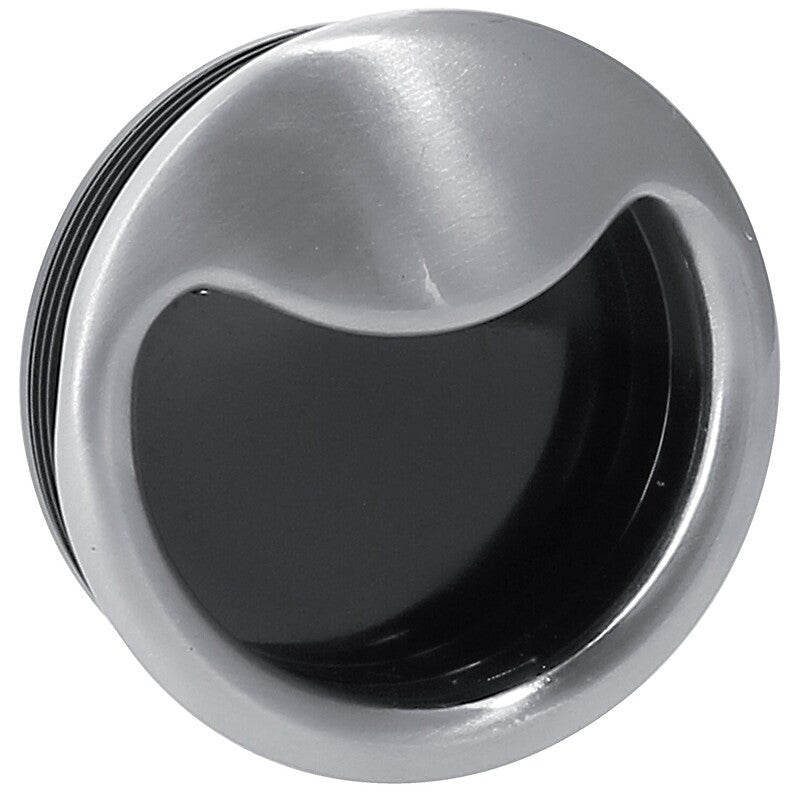 Round satin nickel-plated zamak cup handle and black nylon casing Ø 52 mm. Experience shopping without stress at DIAYTAR NIGERIA's comprehensive and budget-friendly platform.