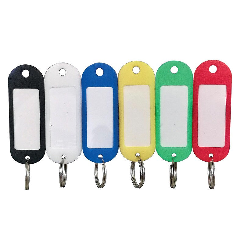 CAVALLO colored key rings with labels - yellow - 10 per pack. DIAYTAR NIGERIA: Your affordable shopping destination with thousands of products delivered in days.